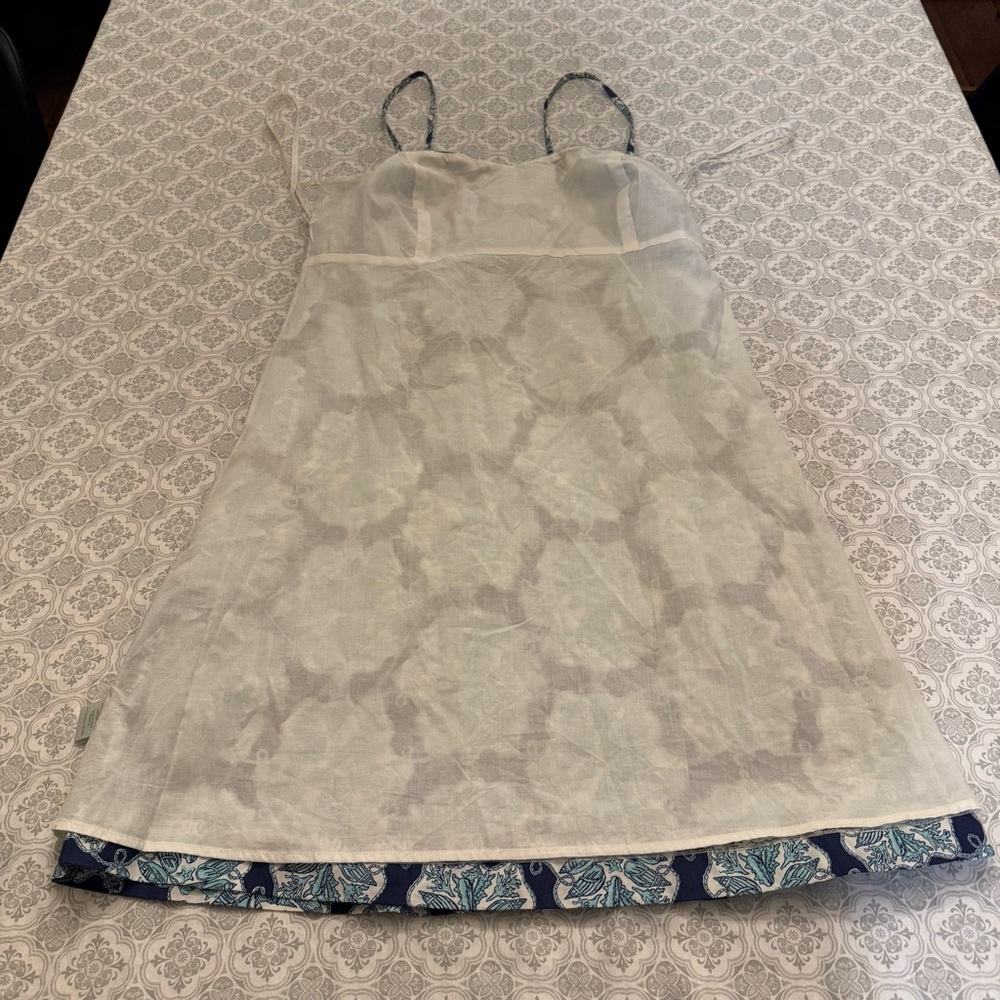 Lilly Pulitzer Rilee Hey Sailor Printed Lace Up Dress Blue Mermaid Nautical 10 - Picture 10 of 15